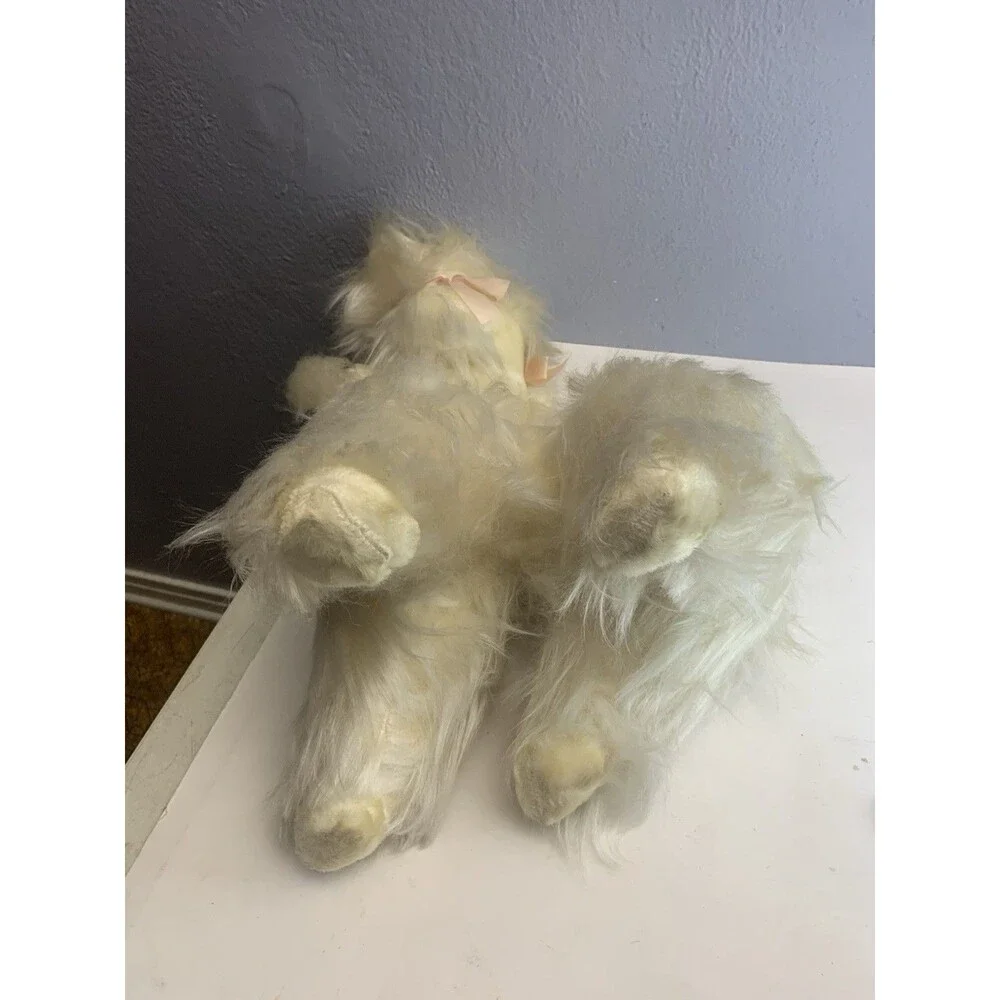 1960’s Columbia Toy Products Provocative Eyes Poodle Plush Dog Large Vintage